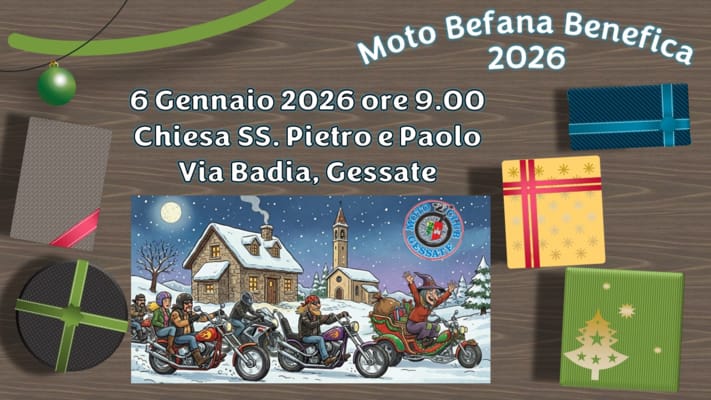 A Gessate la solidarietà viaggia su due ruote anche il giorno dell’Epifania