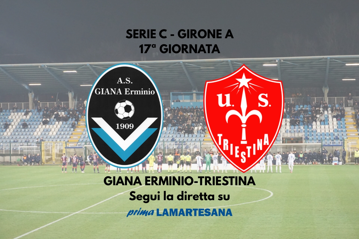 Serie C, Giana-Triestina 2-1: i biancazzurri non si fermano più FINALE
