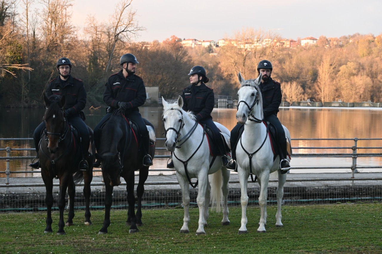Controlli speciali lungo l’Adda con i Carabinieri del 4° Reggimento a cavallo