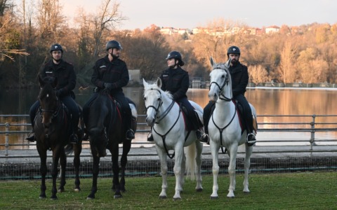 Controlli speciali lungo l’Adda con i Carabinieri del 4° Reggimento a cavallo