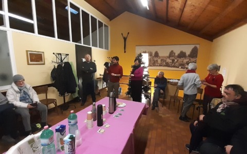 Scambio di auguri con i volontari del pedibus