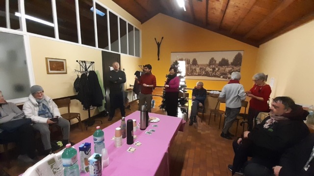 Scambio di auguri con i volontari del pedibus