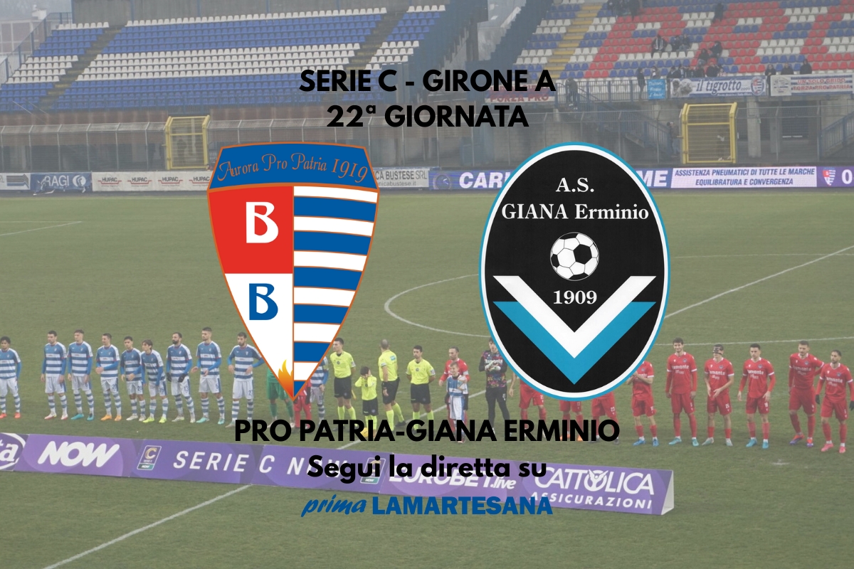 Serie C, Pro Patria-Giana 0-4: biancazzurri travolgenti, bustocchi travolti FINALE