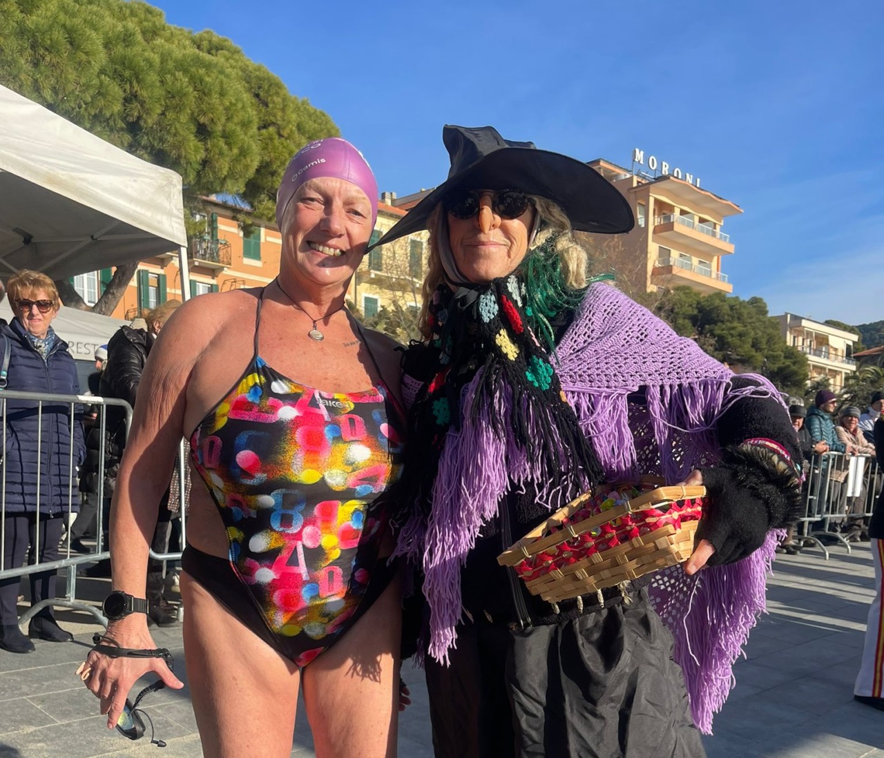 La gelidista Stefania Storace torna in acqua… con la Befana