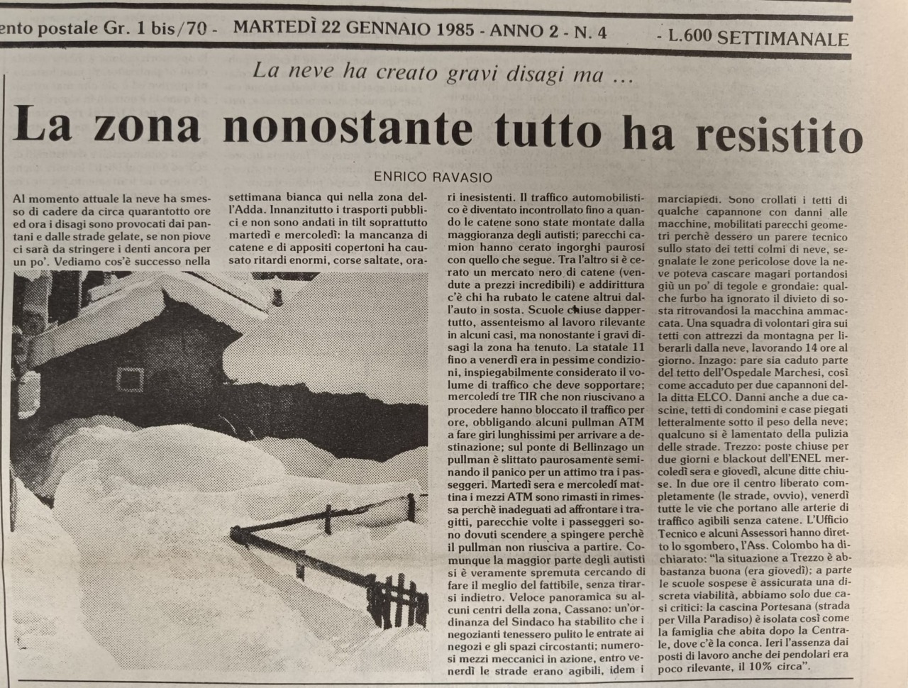 Il 17 gennaio 1985 il tetto del palazzetto dello sport di Milano crollò sotto la “nevicata del secolo”