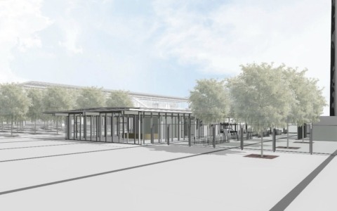 La nuova bicistazione (con bar) accanto alla ferrovia: ecco i render del progetto