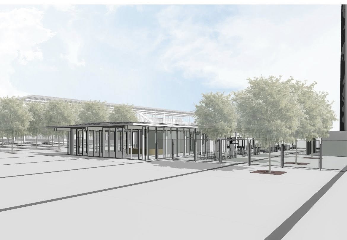 La nuova bicistazione (con bar) accanto alla ferrovia: ecco i render del progetto