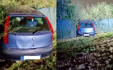 Addetta alle consegne del cibo sfonda la recinzione di una villa con l’auto