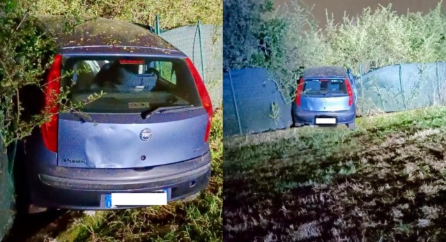 Addetta alle consegne del cibo sfonda la recinzione di una villa con l’auto