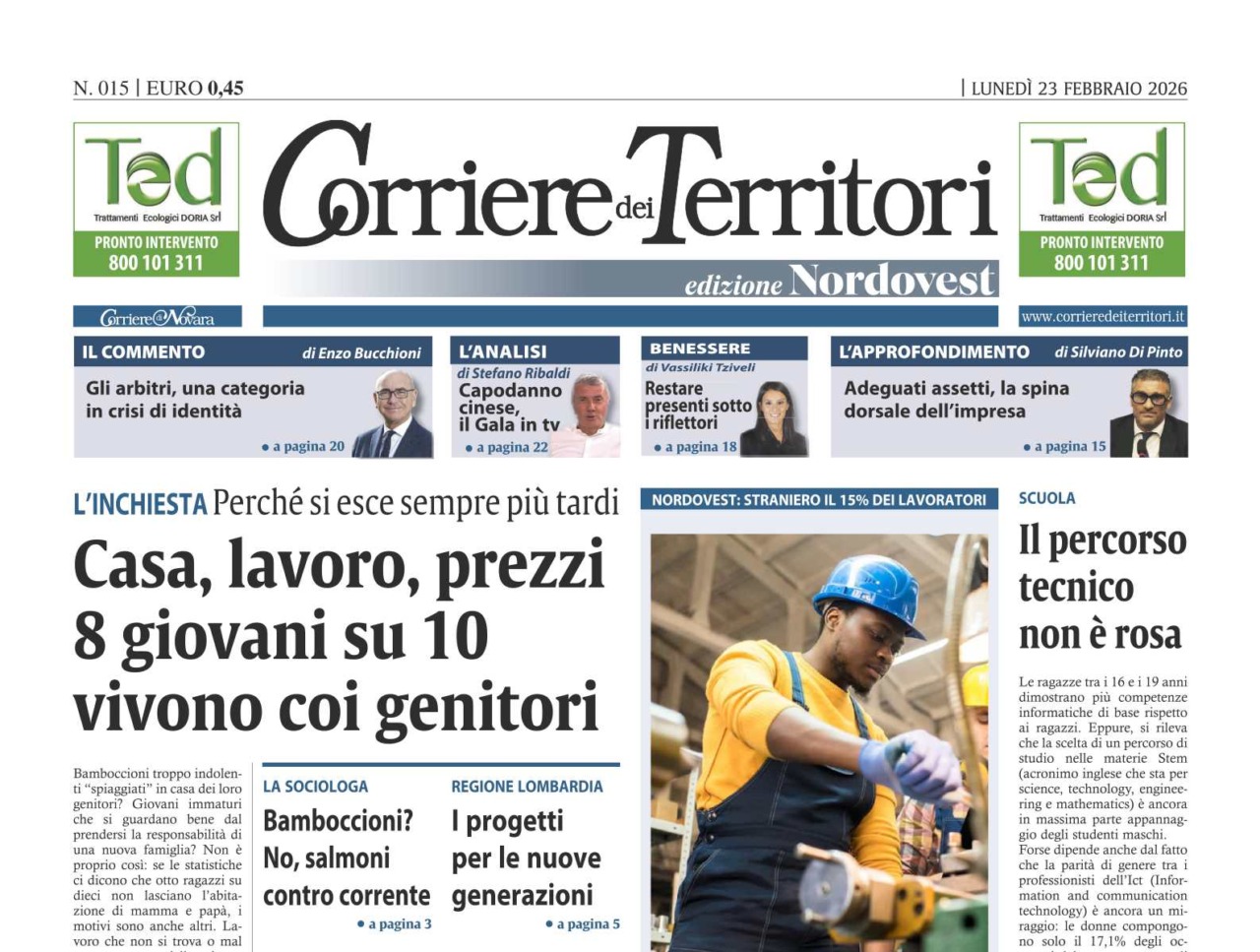 Giovani bamboccioni o alle prese con mille difficoltà? L’inchiesta sul Corriere dei Territori