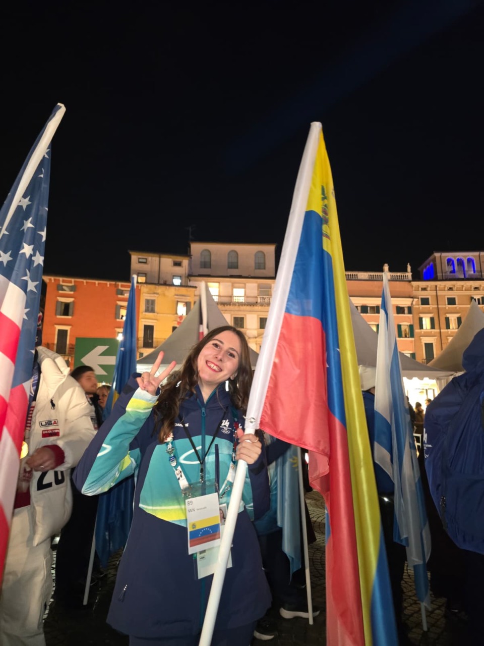 Cerimonia di chiusure delle Olimpiadi: la portabandiera del Venezuela è… di Brembate