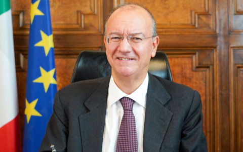 Il ministro dell’Istruzione e del Merito Giuseppe Valditara in visita a Cassano d’Adda