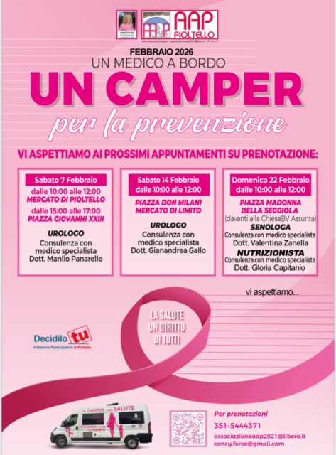 Camper della salute appuntamenti di febbraio 2026
