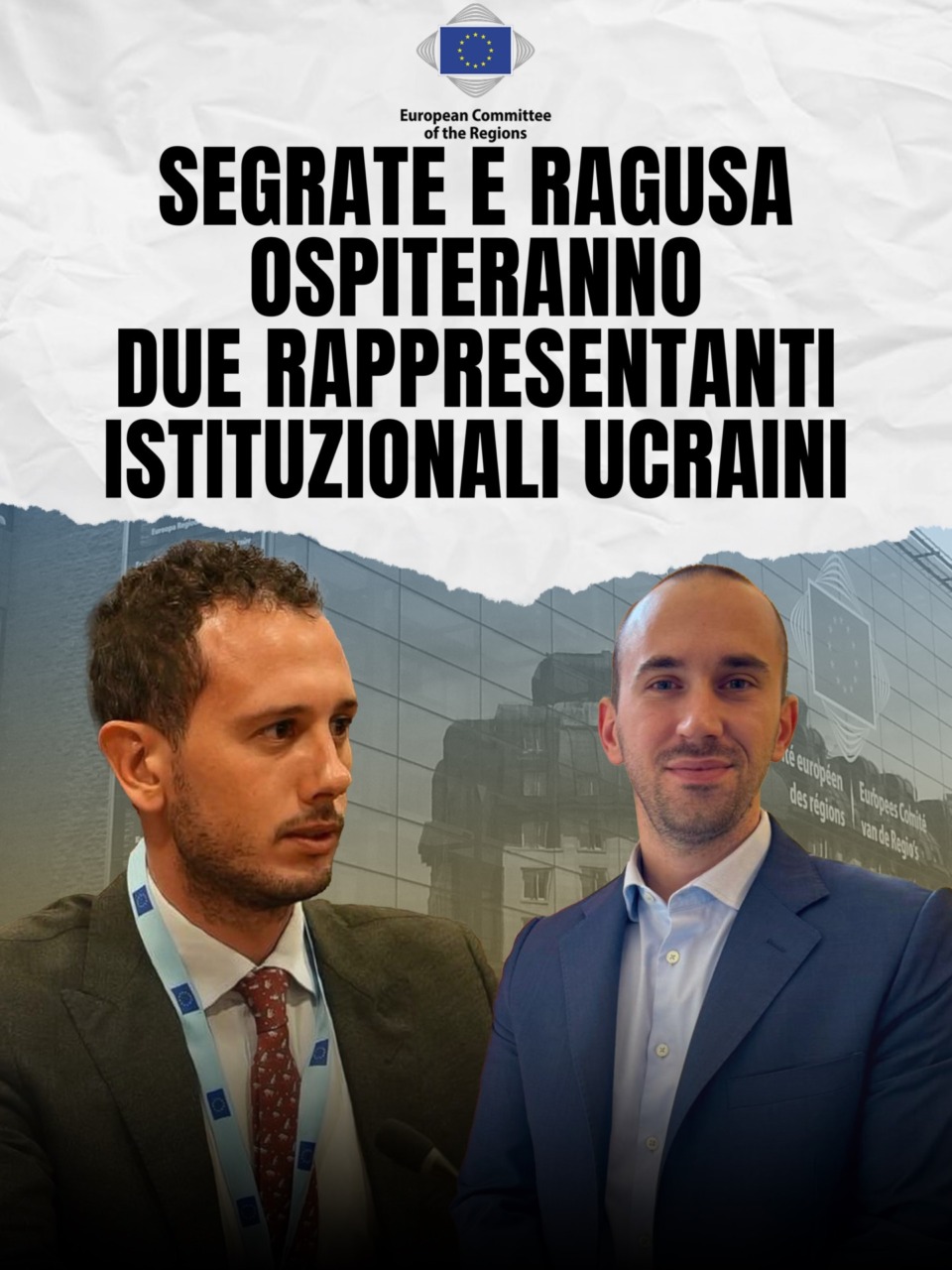 Segrate: città scelta per ospitare rappresentanti ucraini in vista della ricostruzione