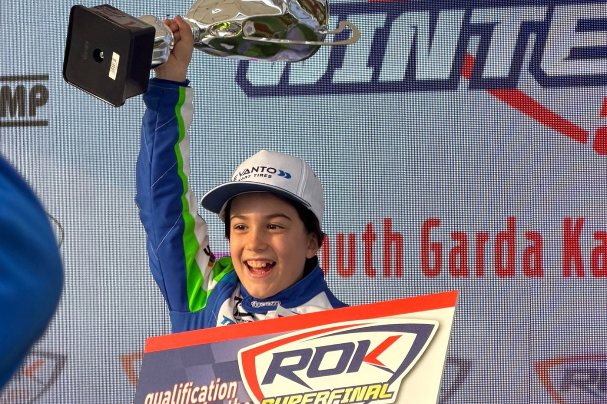 Traina va veloce: primo posto sul kart all’International Winter Trophy