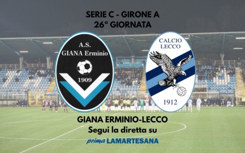 Serie C, Giana-Lecco 0-1: Pellegrino porta i tre punti sul lago FINALE