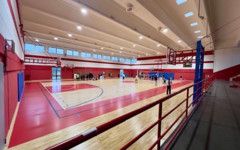 Ultimati i lavori, ecco i nuovi spogliatoi del palazzetto dello sport del Liceo