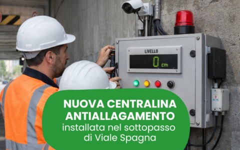 Nuova centralina contro gli allagamenti nel sottopasso di viale Spagna