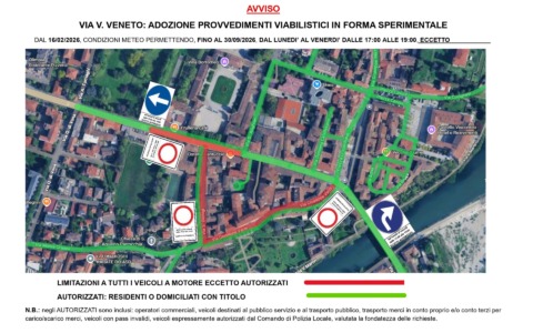 Via Veneto accessibile solo ad alcuni residenti, ma vietata a molti cassanesi