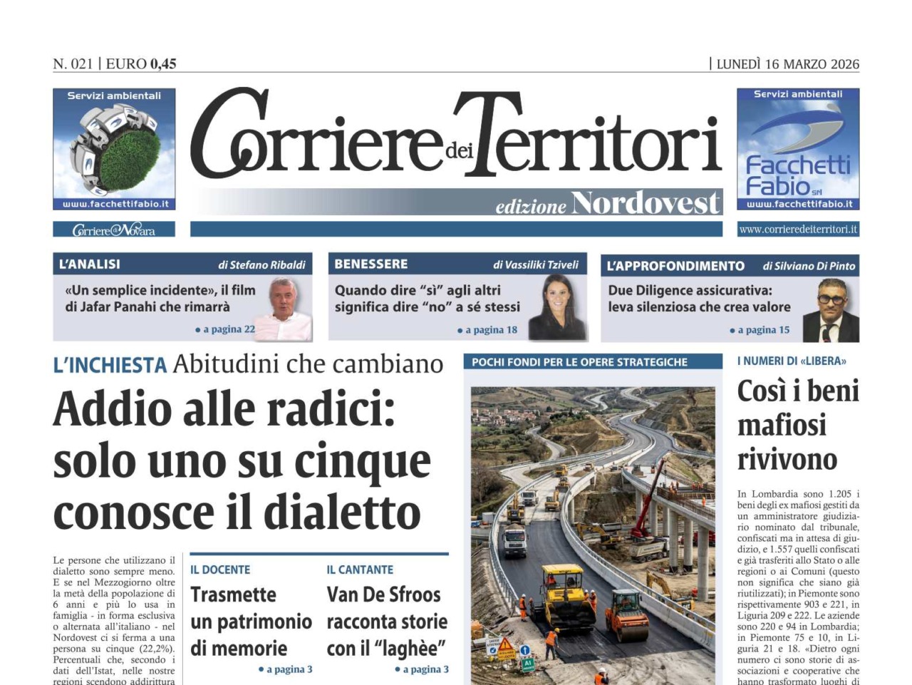 Che fine hanno fatto i dialetti? L’inchiesta di questa settimana sul Corriere dei Territori