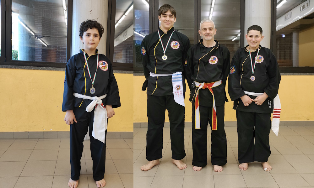 Medaglie per i giovani atleti  nel trofeo di Qwan Ki Do Kung fu SinoVietnamita