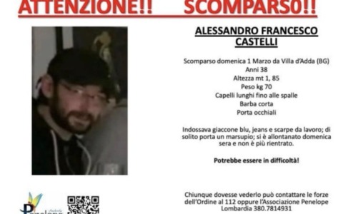 Scomparso da giorni, la vicenda di Alessandro Castelli è avvolta dal mistero
