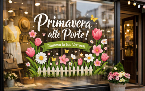 Primavera alle porte: come rinnovare vetrine e ingressi con le vetrofanie personalizzate
