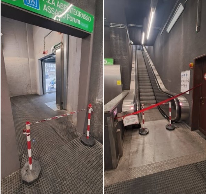 Gli ascensori della metro appena installati sono già guasti: fuori uso anche le scale mobili