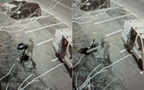 Getta rifiuti (anche gomme usate) in un prato: beccato grazie alle telecamere