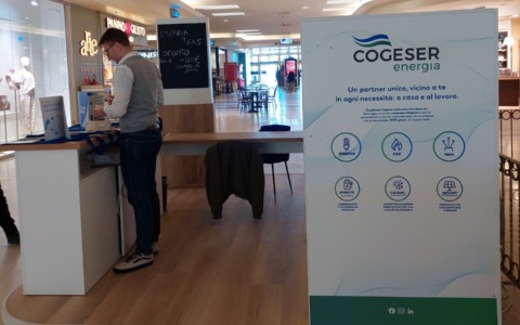 Cogeser Energia apre un nuovo corner al centro commerciale Il Globo di Busnago