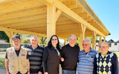 Inaugurato il nuovo gazebo della bocciofila