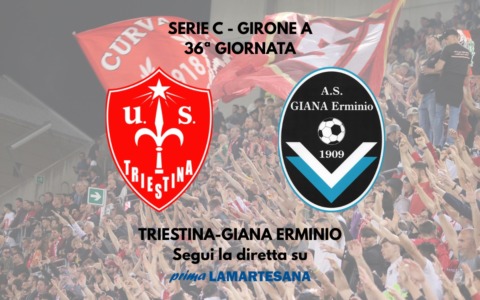 Serie C, Triestina-Giana 2-0: festa alabardata con Begheldo e Faggioli FINALE