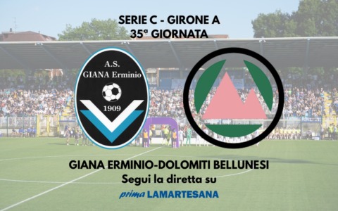 Serie C, Giana-Dolomiti Bellunesi 1-1: a Pinto risponde Marconi FINALE