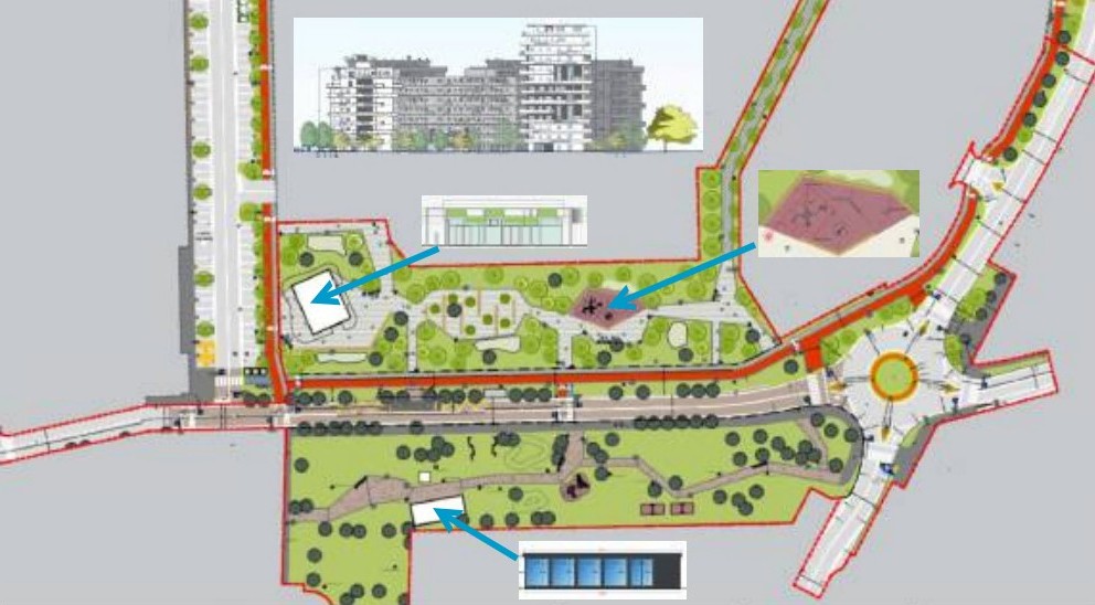 Un nuovo parco, un’aula studio per universitari e un’altra rotonda: ecco le opere di fase 2 della Torriani