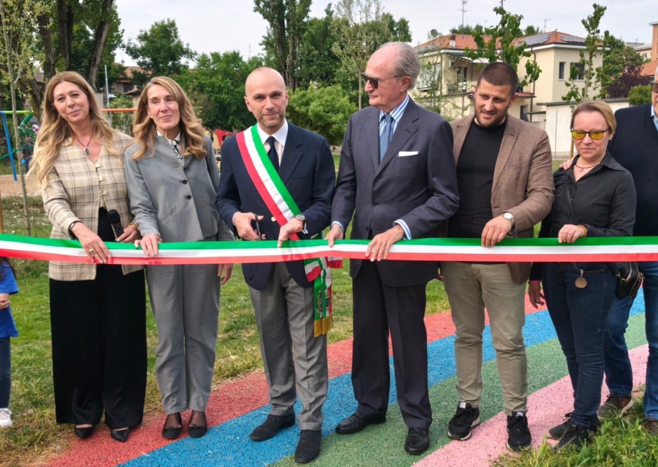 Taglio del nastro per il parco inclusivo dedicato a Santa Gianna Beretta Molla