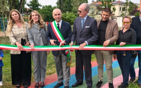 Taglio del nastro per il parco inclusivo dedicato a Santa Gianna Beretta Molla