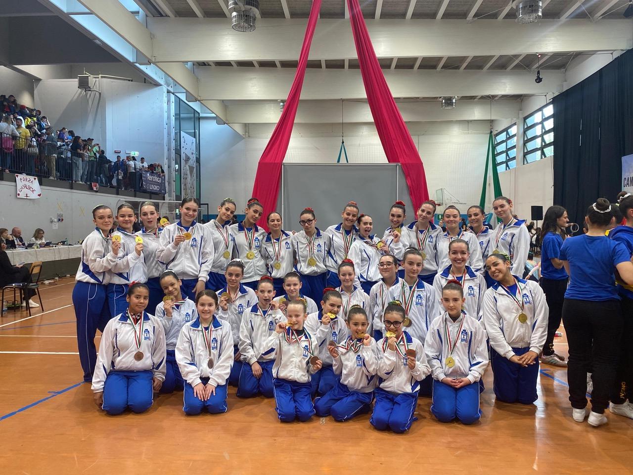 Ginnastica Tritium super in Valtellina: 9 titoli, 1 argento e 2 bronzi