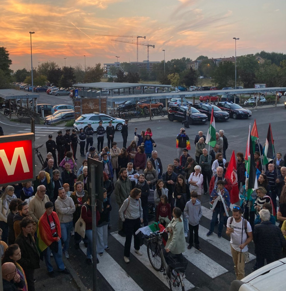 Flash Mob: la Martesana si mobilita contro il blocco della Sumud Flotilla