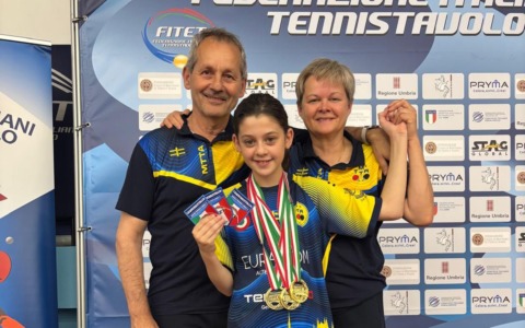 Sul podio del Tennistavolo: Victoria Tamini, campionessa nazionale Under 11