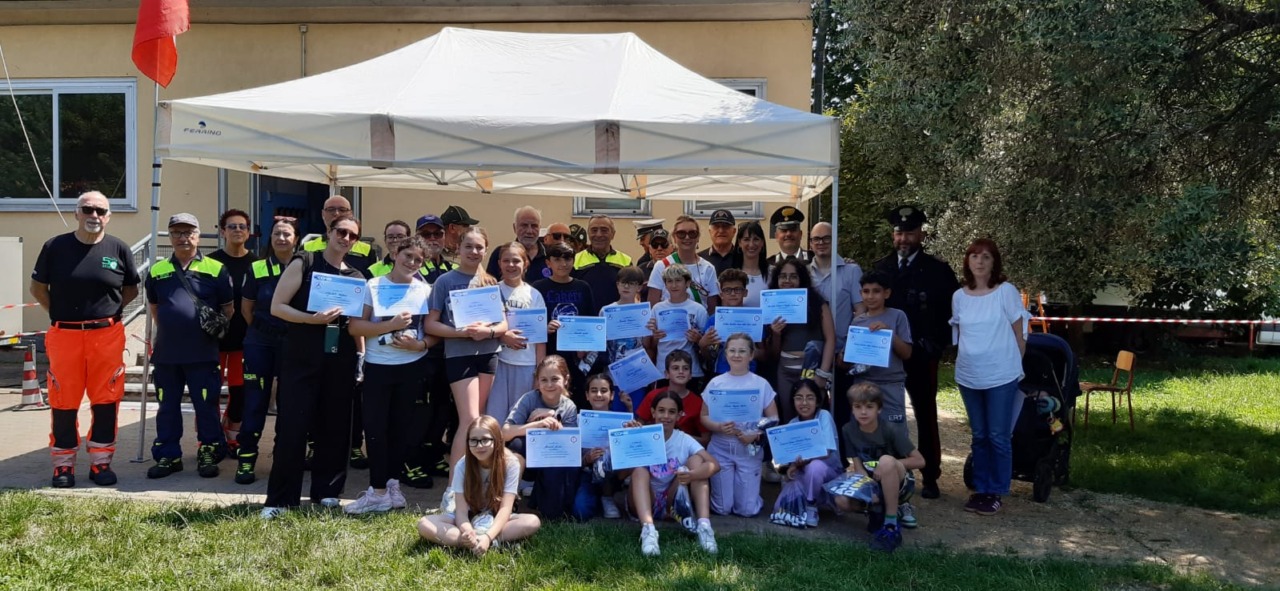 Le classi quinte della primaria al Campo scuola della Protezione civile