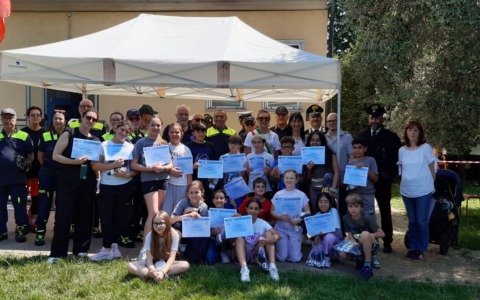 Le classi quinte della primaria al Campo scuola della Protezione civile