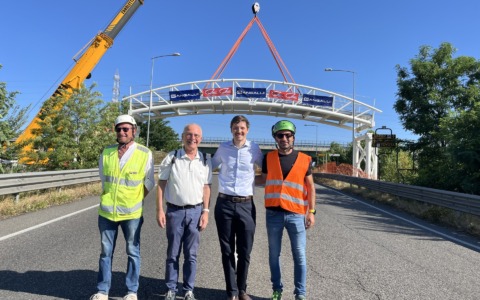 Collaudo del ponte della ciclopolitana di Città metropolitana: Sp13 inutilizzabile per un giorno