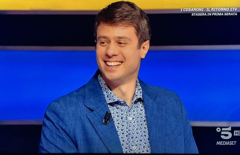 Un campione nostrano in tv da Gerry Scotti: ha vinto oltre 100mila euro