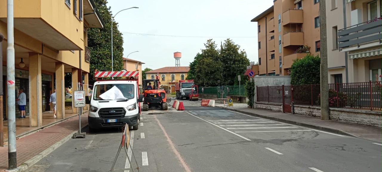Liscate, al via i lavori di Largo Europa: prende forma la futura piazza del paese