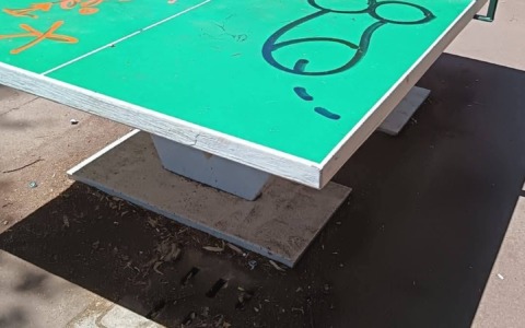 Nuovi sfregi al parco Allende: firmati con tag oscene i tavoli da ping pong