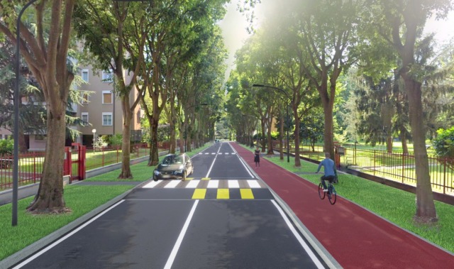 L’Amministrazione ha sciolto le riserve sul futuro di via Don Sturzo e sulla difficile scelta se salvare alberi, ciclabile o parcheggi