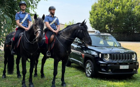 Carabinieri a cavallo ospiti speciali  del Dù Dì Country