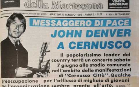 Quarant’anni fa lo storico concerto di John Denver a Cernusco sul Naviglio