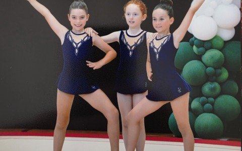 Tre giovanissime atlete dell’Olimpia brillano ai Campionati italiani di ritmica Csen