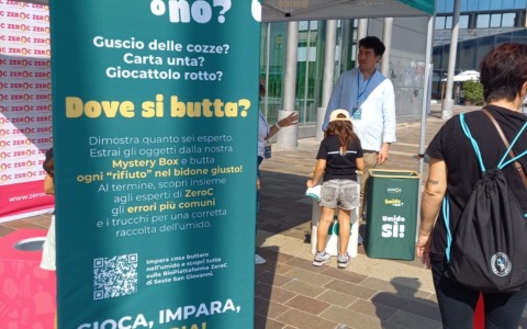 Campagna “Umido o no?”: in piazza un gioco interattivo
